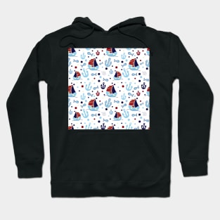 Nautical pattern Hoodie